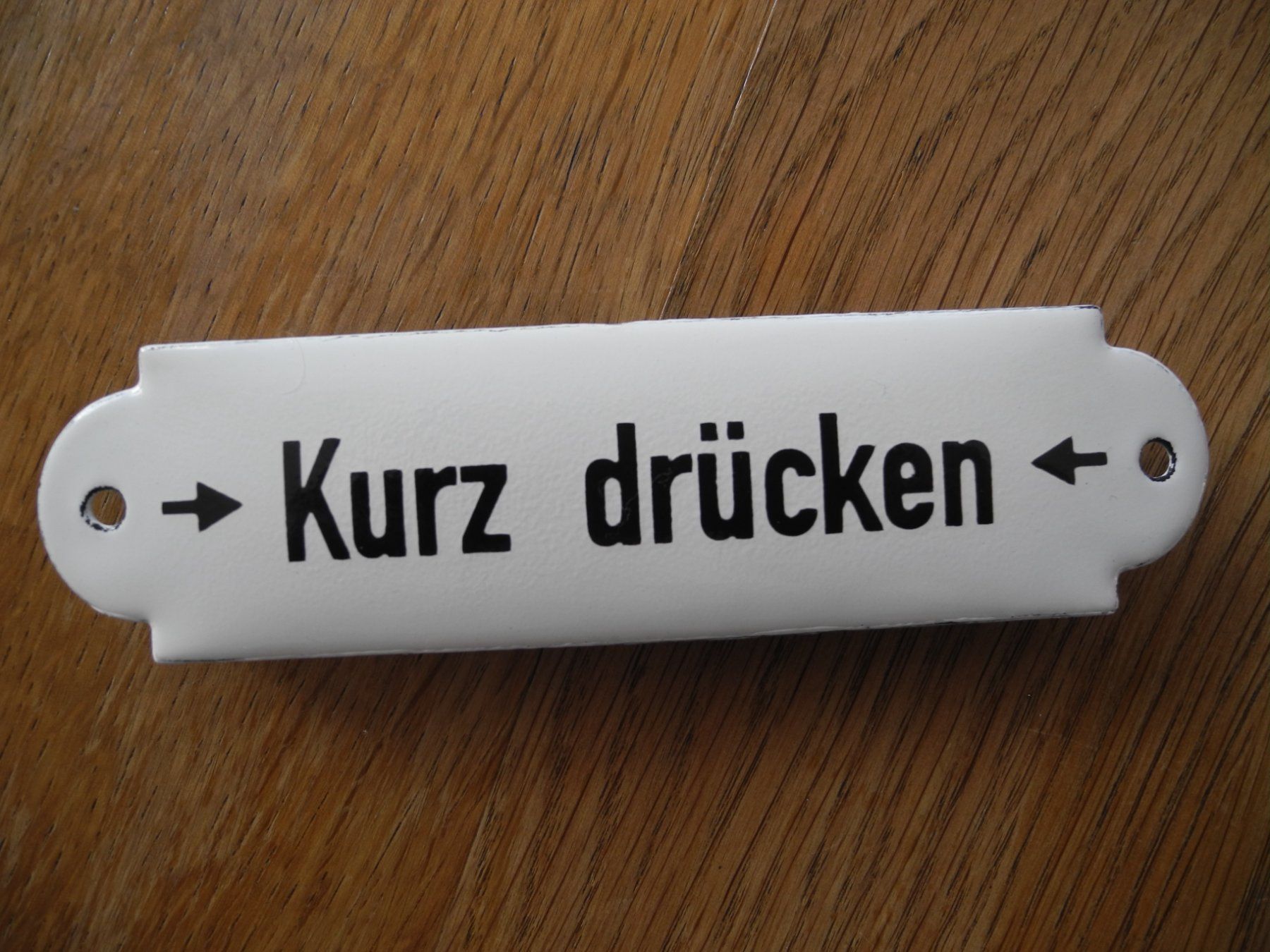 Insegne: EMAILSCHILD "Kurz Drücken" – Nuovo (secondo la descrizione) da Reinach AG venduto da Huckleberrysix 1