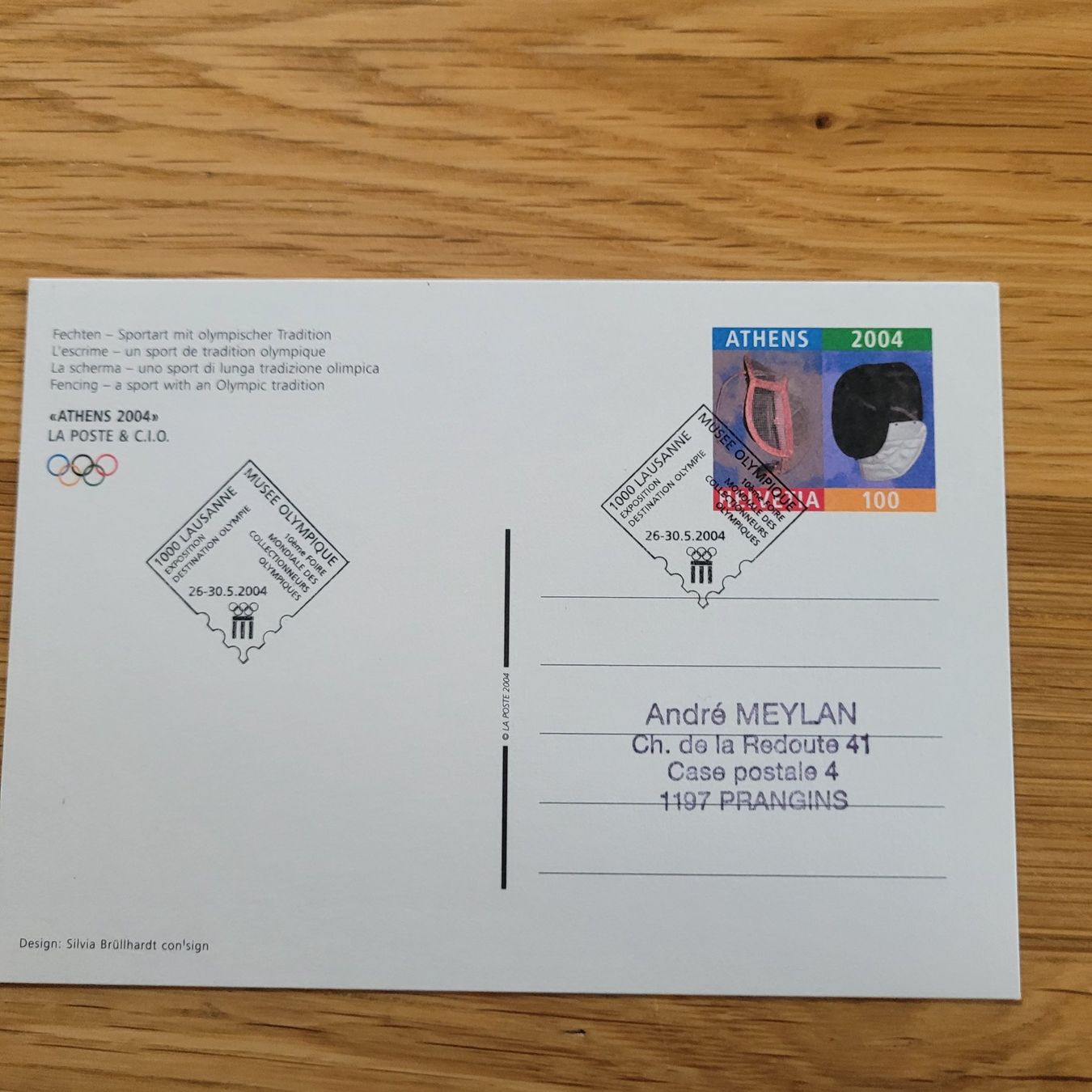 Cartoline postali: GS Karte Olympique Athens 2004 – Usato da Biel/Bienne venduto da Destockweb