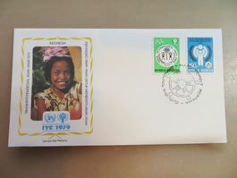 3 Briefe Internat. Jahr des Kindes (IYC, 1979), Asien (3 Lä)