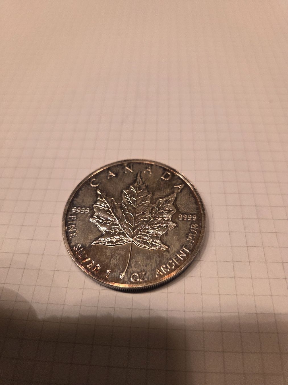 Tutti le monete: Kanada 5 Dollar Silbermünze 1988 "Maple Leaf" – Usato da Kägiswil venduto da pro_hm55