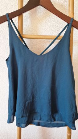 Débardeur bleu vert femme taille 38
