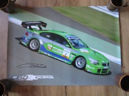 BMW ALPINA ADAC GT MASTER AUTOGRAMM DINO LUNARDI ANTIK