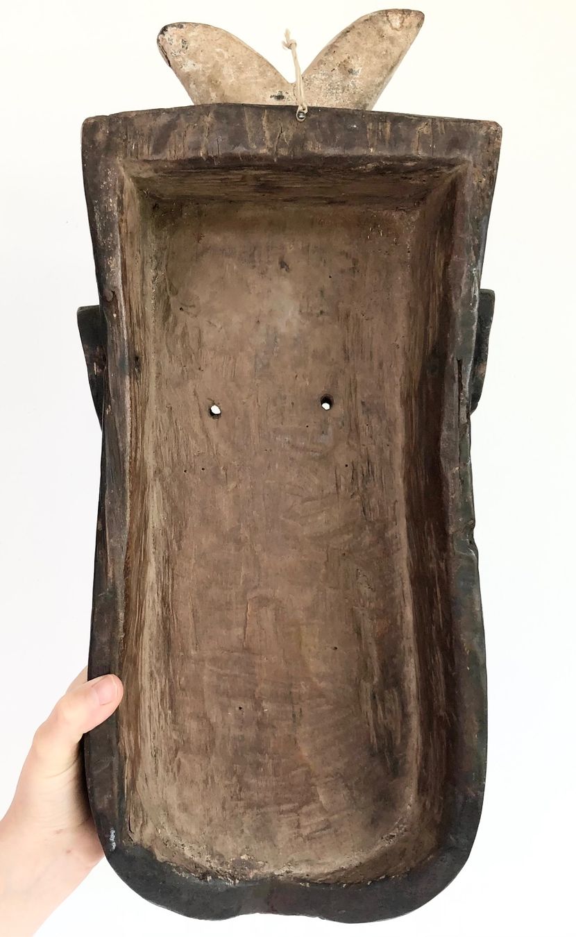 Skulpturen & Statuen: XXL ausdrucksstarke alte Toma Maske Guinea H 50 cm – Gebraucht aus Rüthi (Rheintal) von Kunsthaus777 8