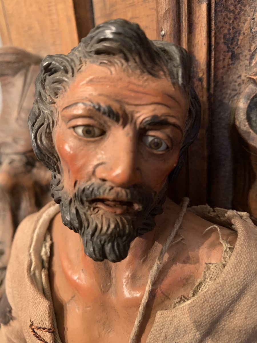 Sculture & Statue: Grosse ausdrucksstarke Neapolitanische Krippenfigur – Usato da Rothrist venduto da Oddymanliane 1