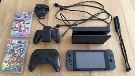 Nintendo Switch inkl. Controller und Spiele