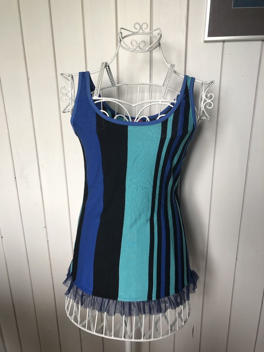 Tops: Haut rayé avec dentelle Save The Queen L – Neu (gemäss Beschreibung) aus Cuarnens von Sandrine0110