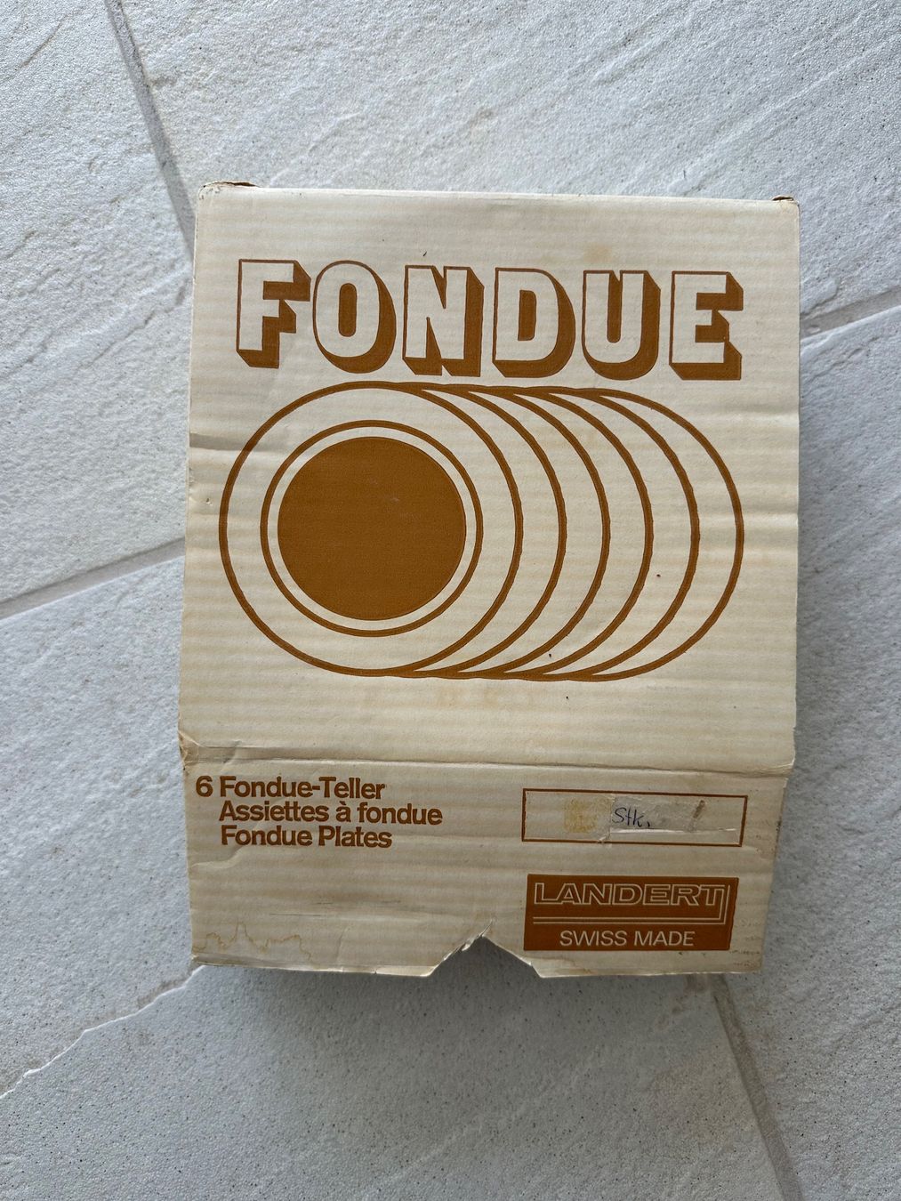 Piatti: 6 Fondue-Teller LANDERT – Usato da Pfäffikon ZH venduto da bingo74