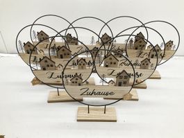 5x Deko Schild 35cm hoch / 27cm ø / Katalogpreis 270,-
