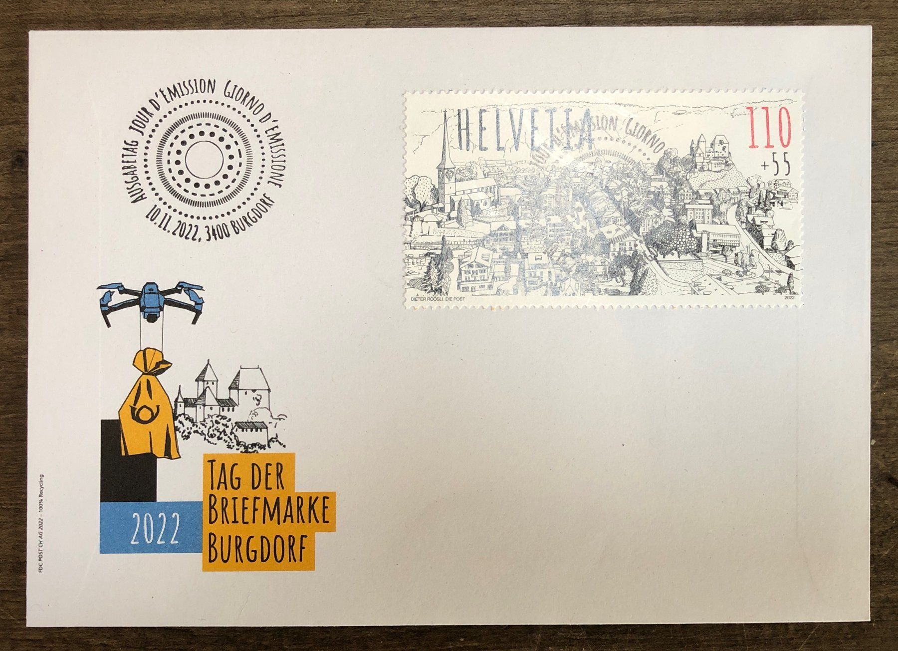 Tutti i francobolli: FDC Blockausschnitt TdB 2022. NICHT im Abo !!! – Usato da Lufingen venduto da Rac0