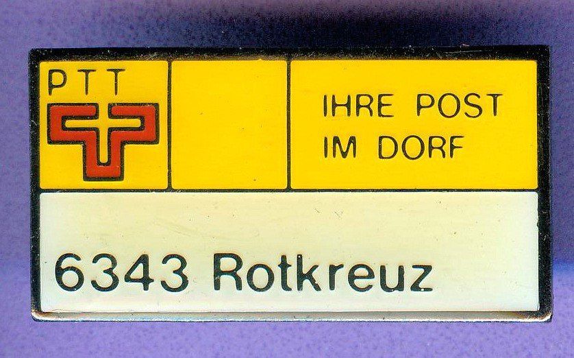 Placchette & Badge: PTT  Ihre Post   6343 ROTKREUZ – Usato da Winterthur venduto da Sammleroase