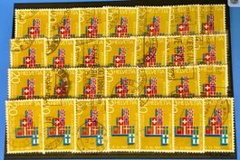 Nr.447 Werbe und Gedenkmarken EFTA Steckkarte mit Stempel