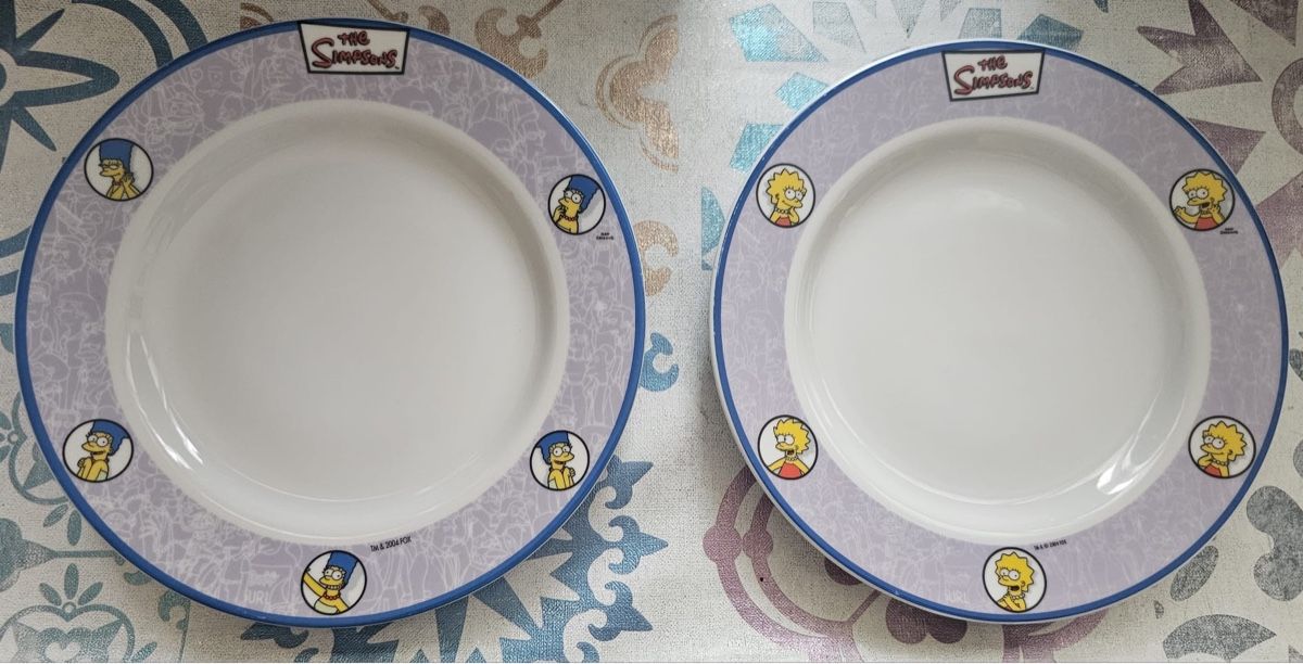 Set di piatti: Service Les Simpson vintage rare – Usato da Henniez venduto da jcf_6rzc 4