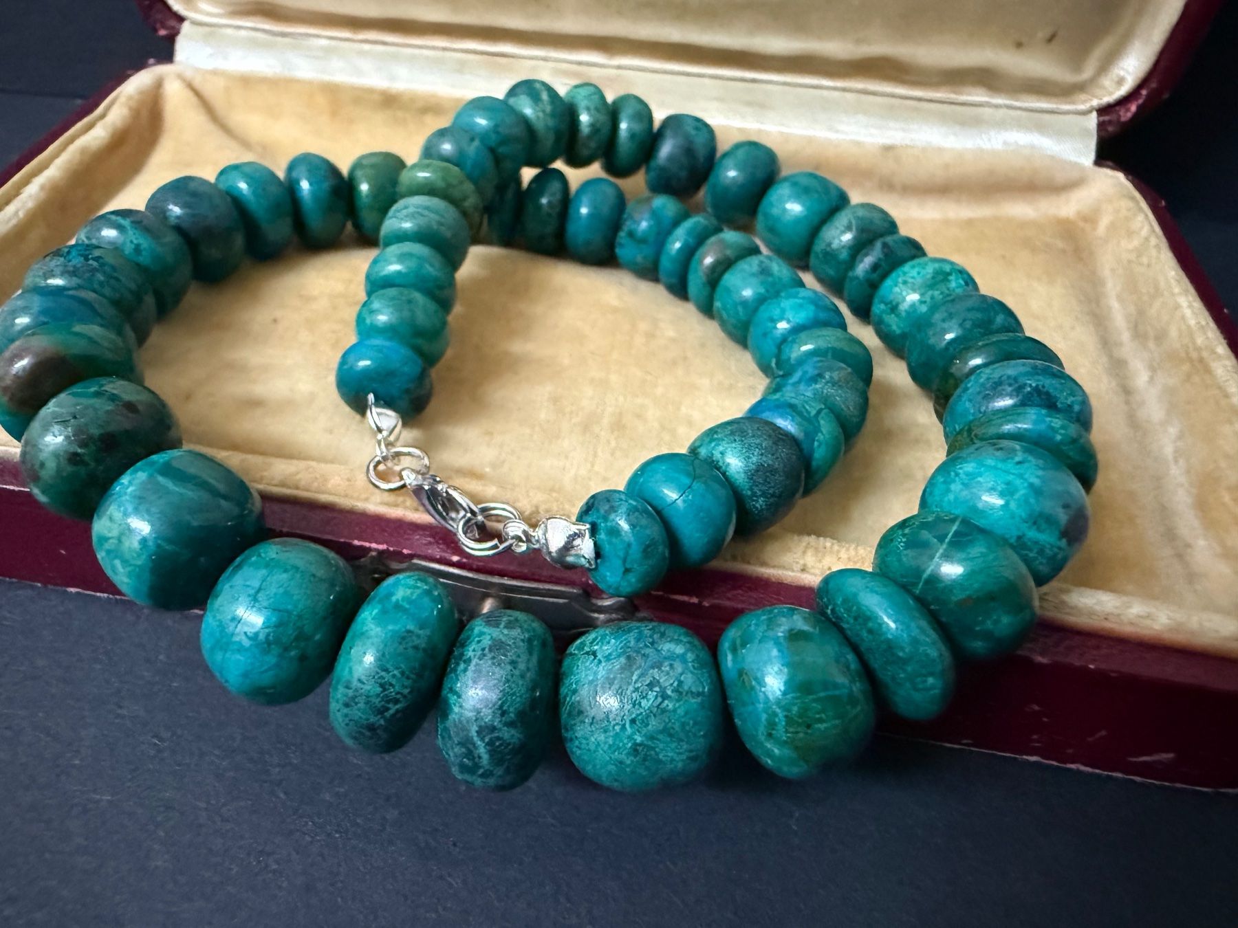 Catenine: Chrysocolla Kette – Usato da Spiegel b. Bern venduto da Rogger72