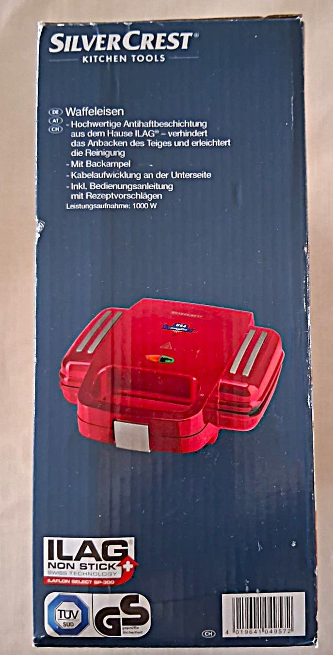 SilverCrest Elettrodomestici da cucina: Waffeleisen Silvercrest ILAG in Originalverpackung – Nuovo e nell'imballaggio originale da Meilen venduto da nessy492 6