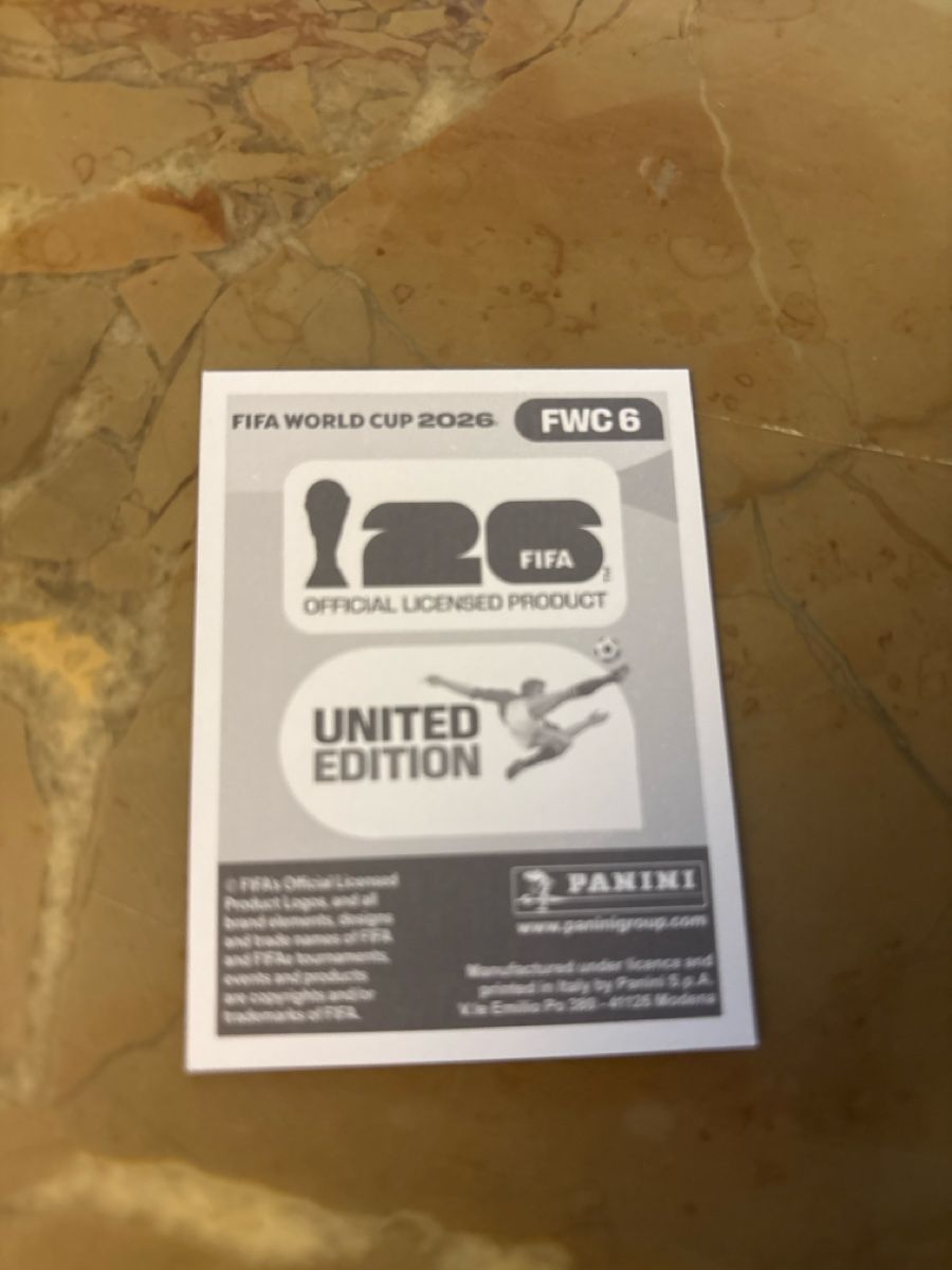 Panini Carte collezionabili: Panini Bild FWC6 – Nuovo e nell'imballaggio originale da Rechthalten venduto da Thierry_89 1