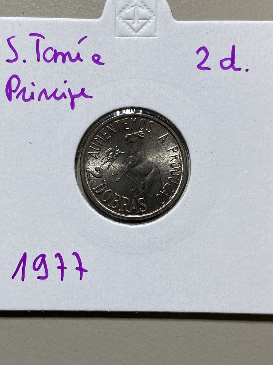 Toutes les monnaies: S.Tomé e Principe - 2 Dobras - 1977 – D'occasion à Payerne par Mike1682