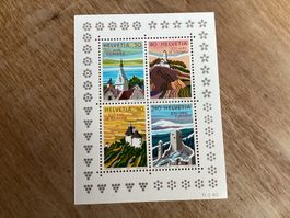 1987 Sonderblock Frankatur postfrisch Tourismus Schweiz