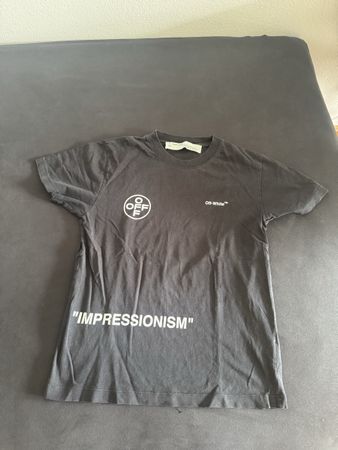 Off-White T-Shirt Impressionism schwarz Grösse M