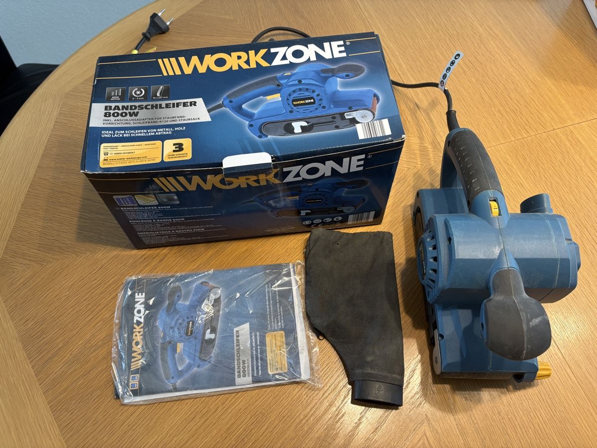Apparecchi a nastro: Workzone Bandschleifer 800W – Usato da Lyss venduto da Innaja