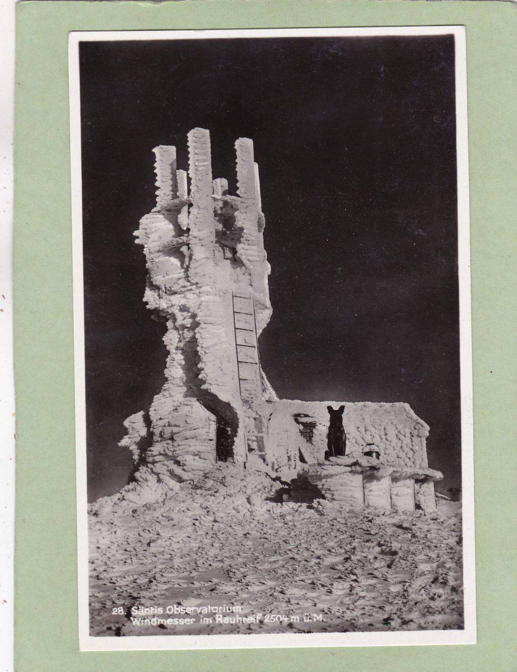 Cartoline postali: Säntis Observatorium Windmesser im Rauhreif – Usato da Herisau venduto da Lisegrat2008