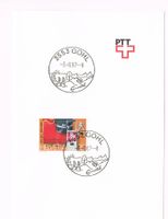 Gohl (Emmental), PTT-Faltblatt mit Sonderstempel