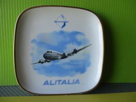Alitalia Vintage Teller, seltenes Sammlerstück, Top Zustand!