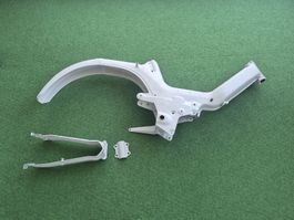 Puch Maxi S Rahmen/Schwinge mit Ausweis,grundiert