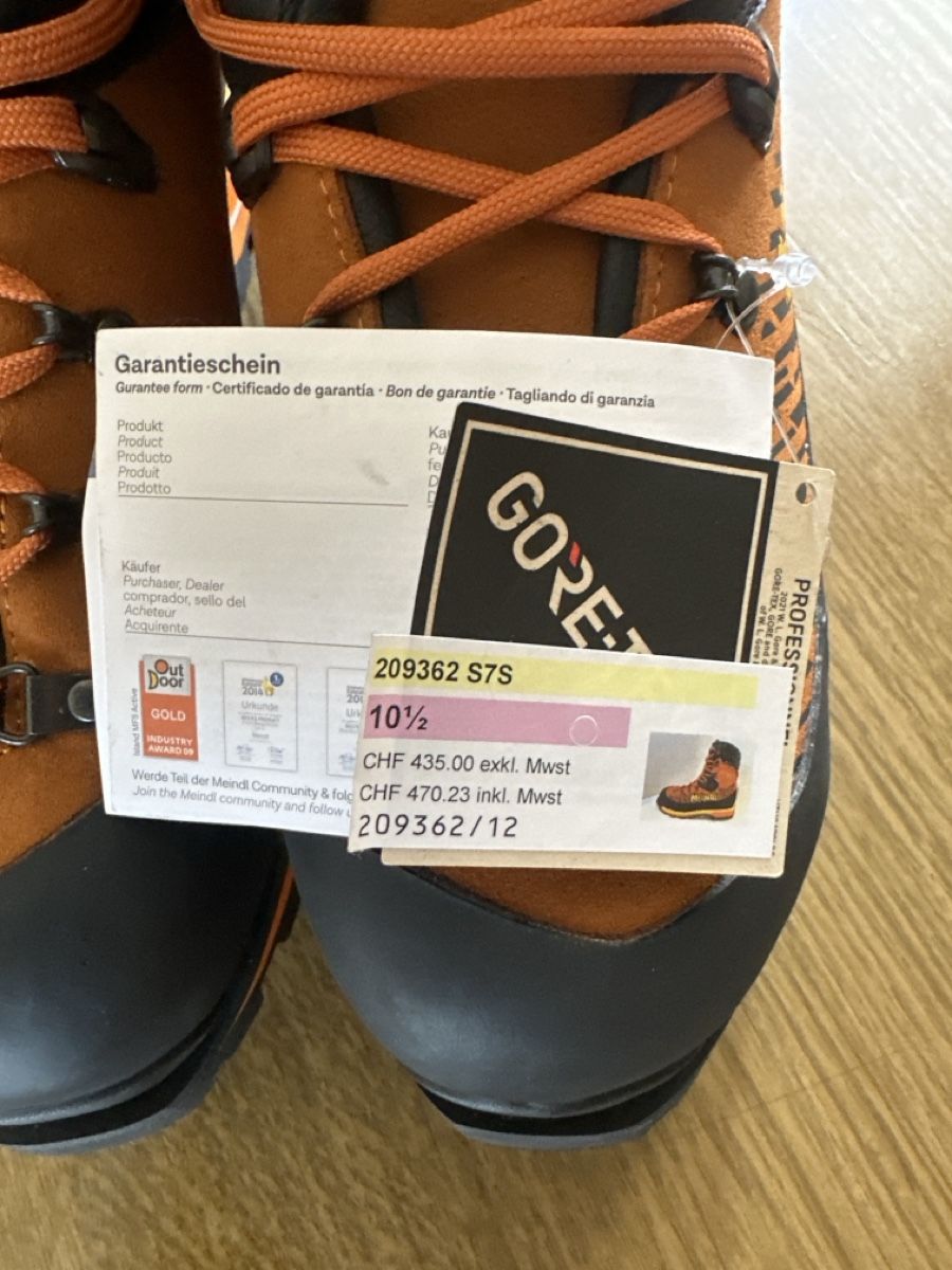 Herrenschuhe: Meindl Bergschuhe Grösse 45 – Neu (gemäss Beschreibung) aus Zumholz von Gotterong 1