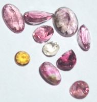 Mineralien Set L-6418 – 10 Stück Multi Turmalin facettiert