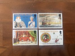 Falkland Inseln Briefmarken Set, 4 Stuck, Top Zustand!