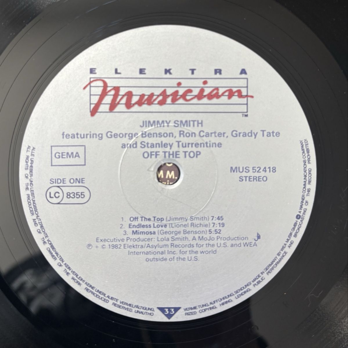 Dischi in vinile: Jimmy Smith - Off The Top LP EX/EX – Usato da Neuchâtel venduto da Deivid2 1