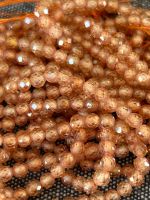 Strang facettierte Zirkonia 3 mm dark champagne