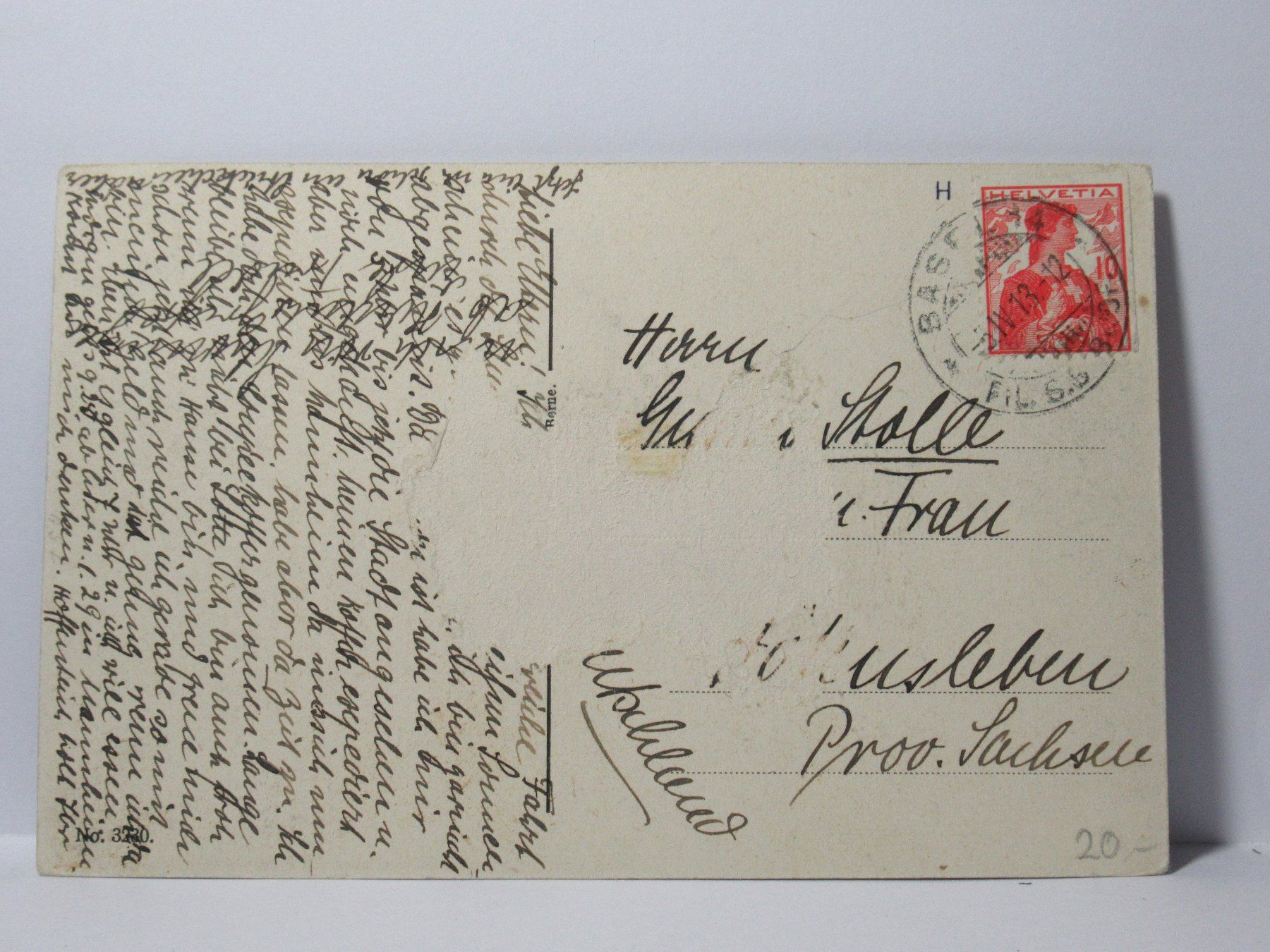 Cartoline postali: Basel , Bundesbahnhof , Pferdekutschen  1913 – Usato da Grenchen venduto da Bluemchen1900 2