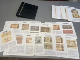 rar!Ordner mit 60 antiken Papiergeld Nachdrucken div. Länder
