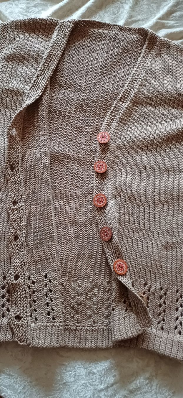 Gilet & Giacche senza maniche: Strickweste Baumwolle beige gestrickt NEU – Nuovo e nell'imballaggio originale da Amriswil venduto da SANNamerino 4