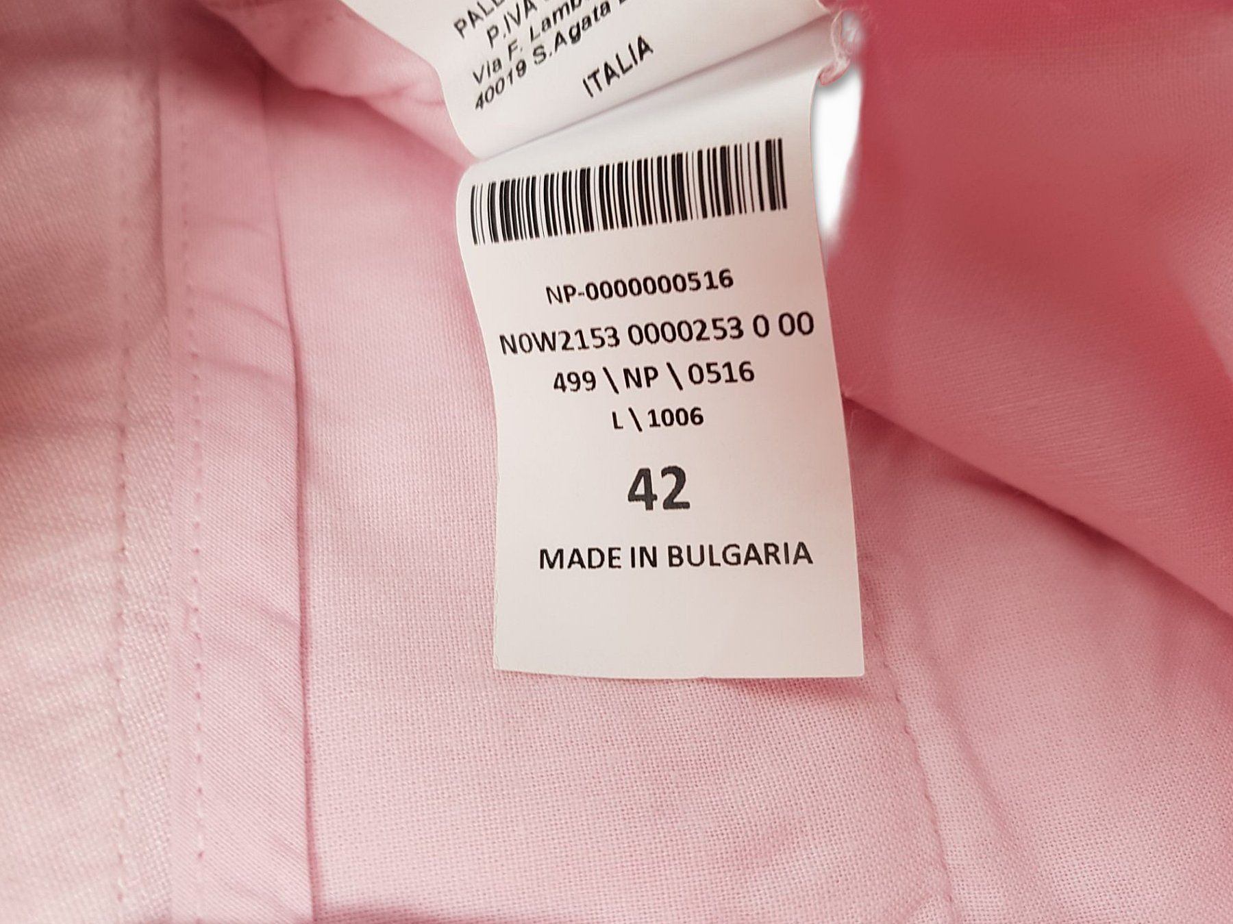 Pantaloni: Leinenhose kurz Rosa – Usato da Suhr venduto da Restwert_Suhr 7
