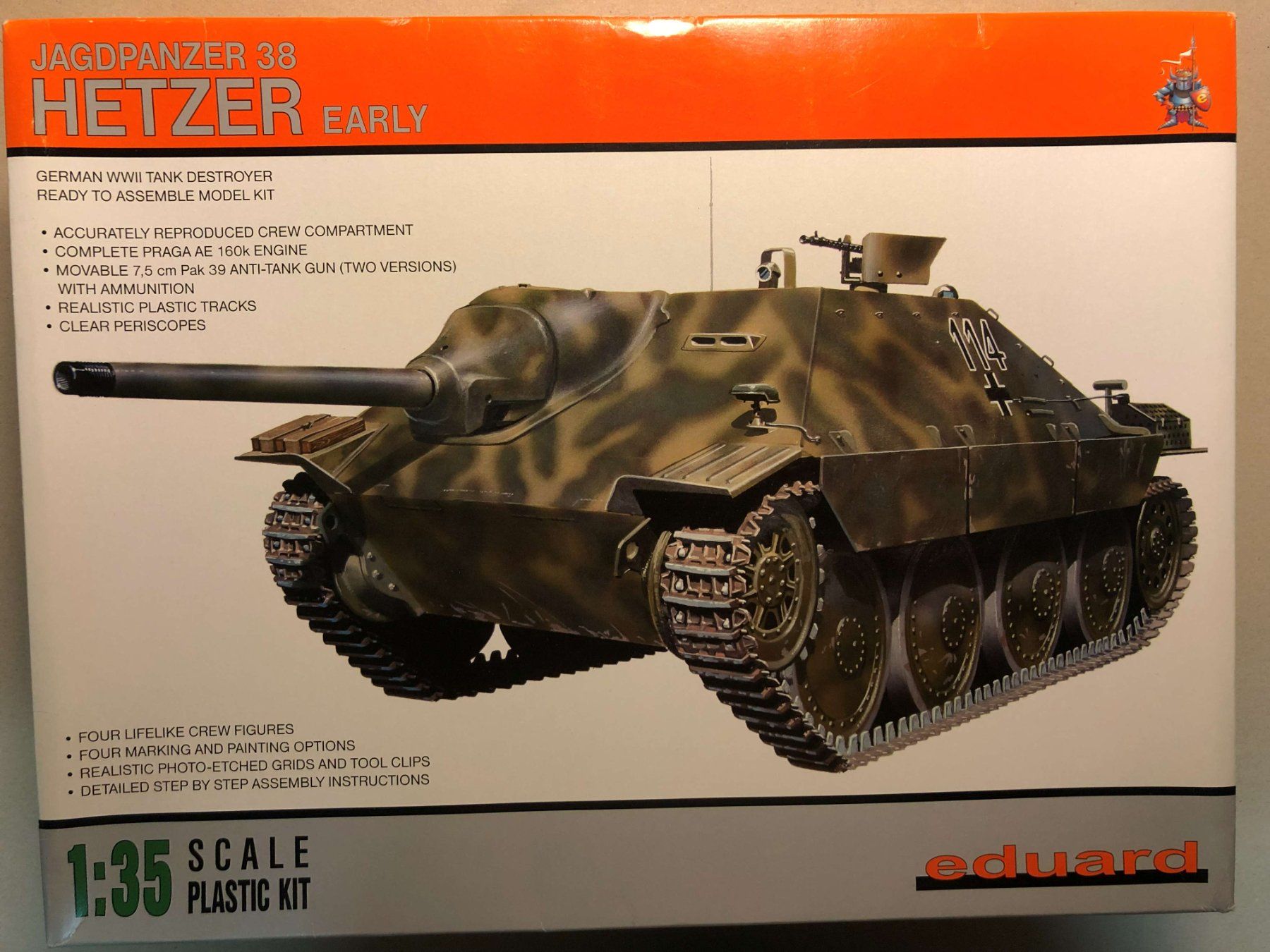 Kits de montage: Eduard Hetzer mit Zubehör 1:35 – Neuf avec emballage d'origine à Walterswil SO par only4fun