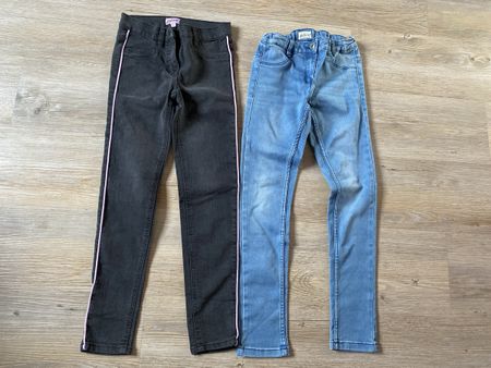 2x Jeans 140 Mädchen, wie neu