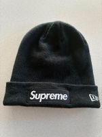 Supreme x New Era Beanie – Schwarz – Original – Top Zustand