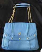 MCM Ledertasche blau NP 960