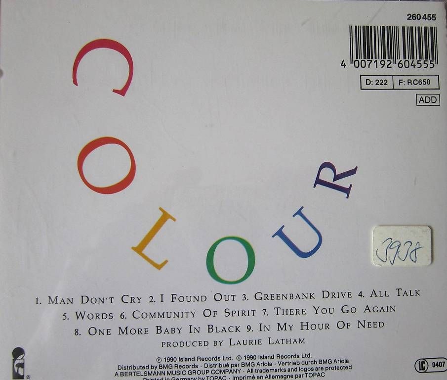 CD: 🎵 CD - The Christians - Colour – Usato da Matzingen venduto da zingana 2