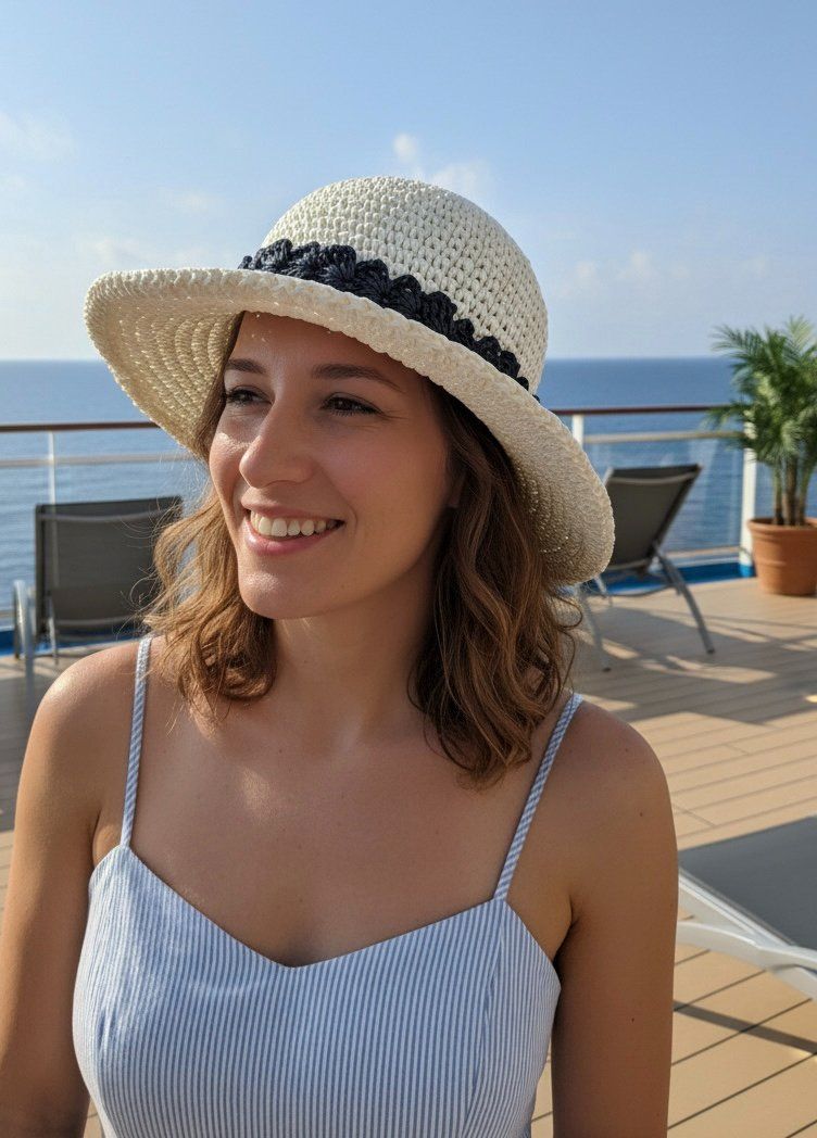 Copricapi, berretti & cappellini: Raffia- Hut mit auswechselbaren Hutbändern – Nuovo e nell'imballaggio originale da Surava venduto da Kopfsache