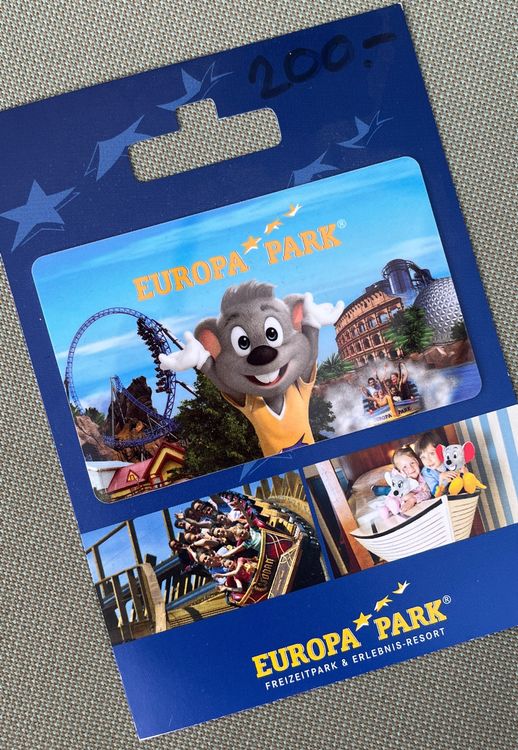 Europapark Gutschein im Wert von CHF 200. Kaufen auf Ricardo