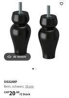 Ikea Siggarp Füess, 10 cm, WEISS 4 Stk., Neuwertig