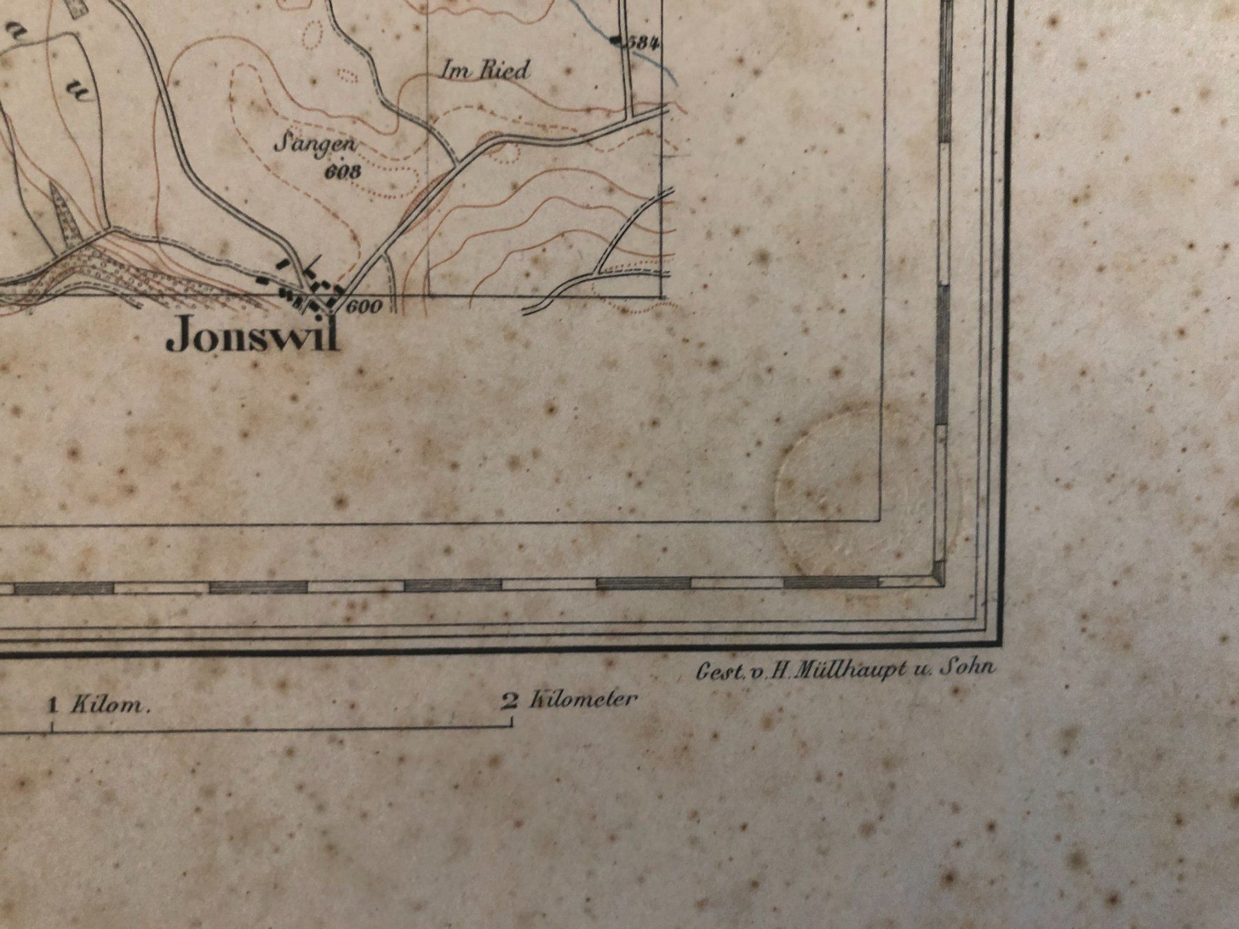 Landkarten & Atlanten: Siegfriedatlas Blatt 72: Wil 1880 – Gebraucht aus Zürich von allp 3