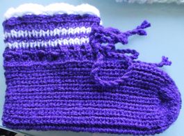 Hübsche Bettsocken / Handarbeit / Unikat :-)