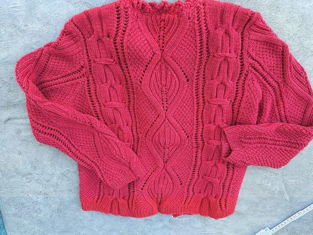 Giacche: handgestr. warme Jacke,Gr. 38/ Wolle – Usato da Dübendorf venduto da nerino03 4
