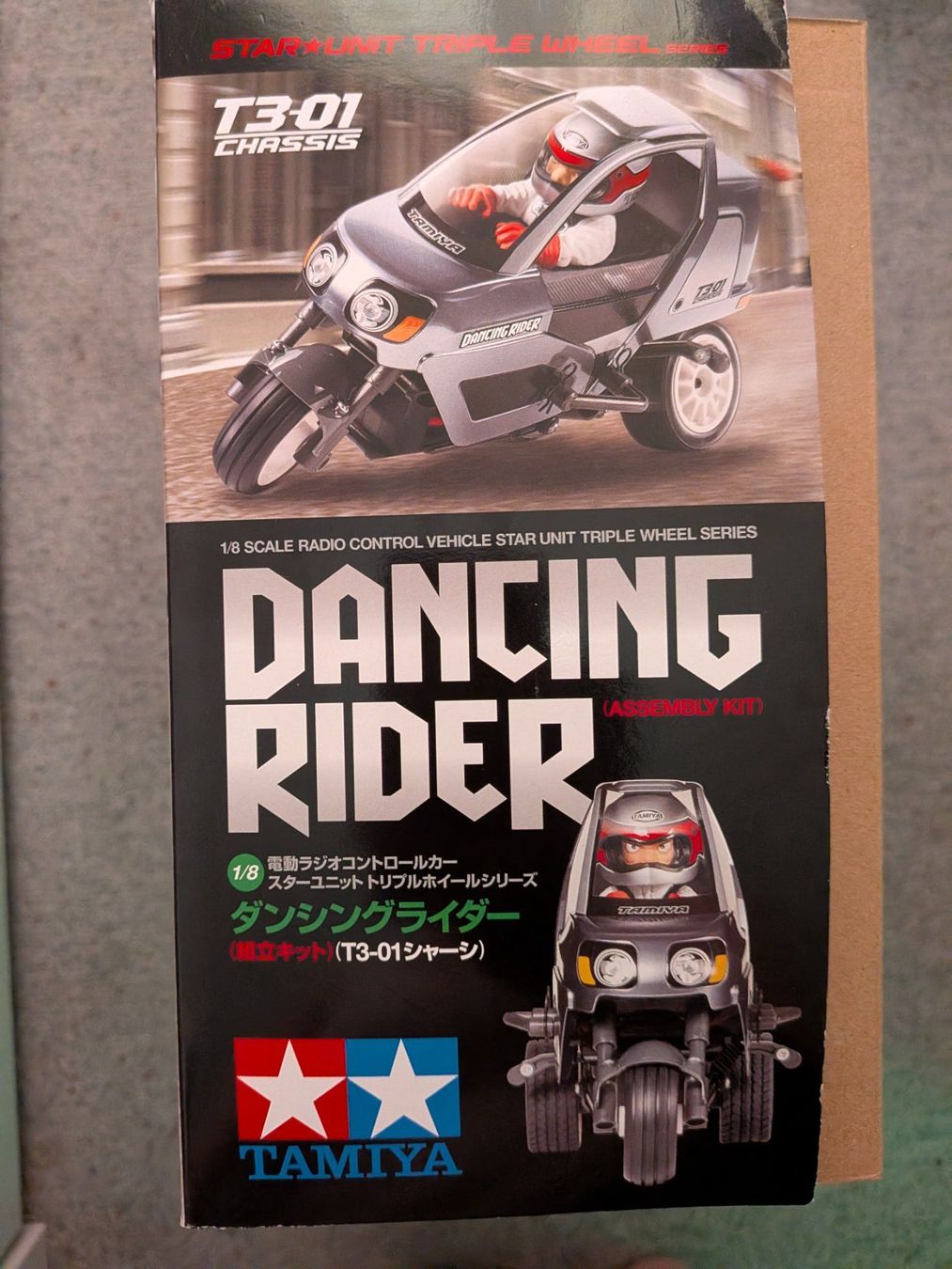 Tamiya Kit di modellismo & Modellini statici: Tamiya Dancing Rider T3-01 Chassis Triple Wheel – Usato da Wittenbach venduto da 03061984tabeakleber 4