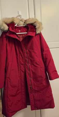 Uniqlo Down Ultra warme Jacke Rot Size M