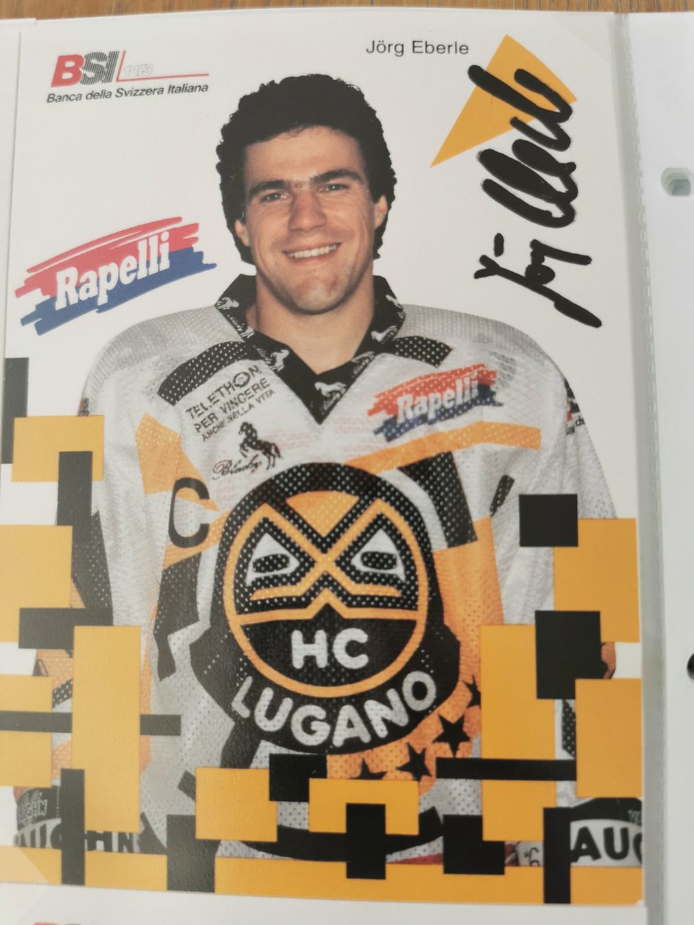 Autografi: HC Lugano Autogrammkarte Jörg Eberle signiert – Usato da Spiez venduto da wah_nzv9